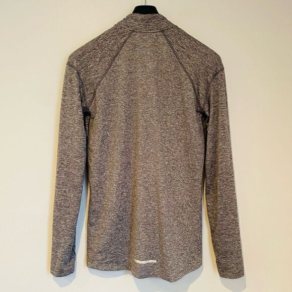 Nike Dri-Fit Zip Heather Gray Pullover Running Shirt Jacket Top Size Small - Picture 4 of 8